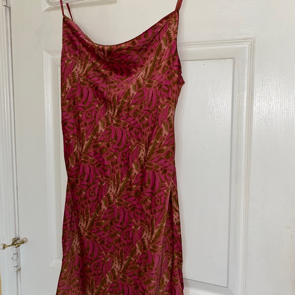 Pink mini dress